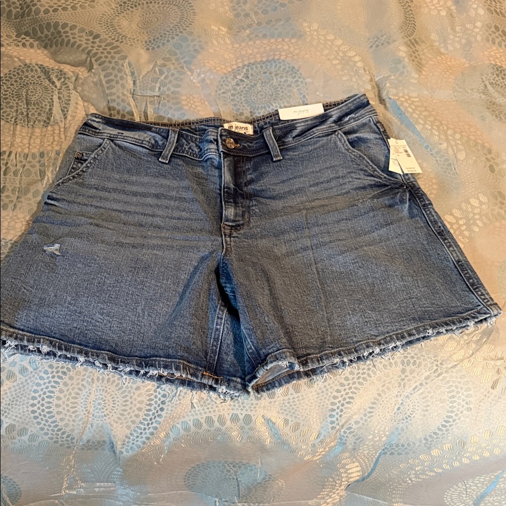 Maurices Classic A Line Blue Jean Shorts